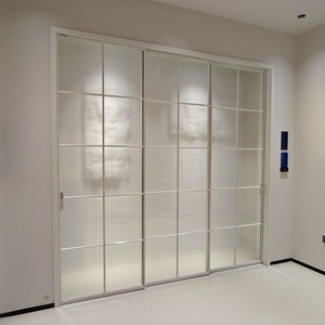 Puertas de Entrada Exteriores Deioux, Diseño de Puertas Francesas de Aluminio con Vidrio Templado, Puertas Dobles de Vidrio para Patio, Puerta Abatible NFRC - Product Image 4