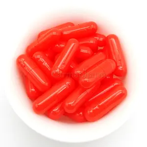 Red HPMC Vegetable Empty Capsule Size 0