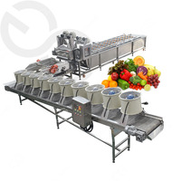 Machine de nettoyage, de cirage, de tri et d'emballage des fruits et légumes frais, machine de lavage, de cirage, de tri et de classement des mangues