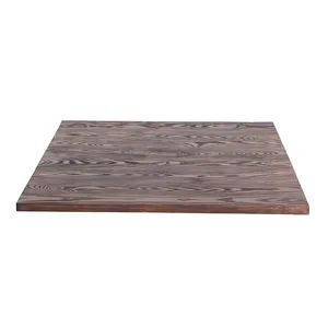 Groothandel Usa As Eiken Teak Hout Massief Hout Mesa Commerciële Moderne Hardhout Tafel Top Voor Restaurant Cafe Bistro