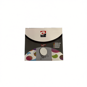 Espejo de Baño Minimalista de 7 Pulgadas con Marco de Acero y Borde de Hierro, Antivaho, ESPEJO - Product Image 3