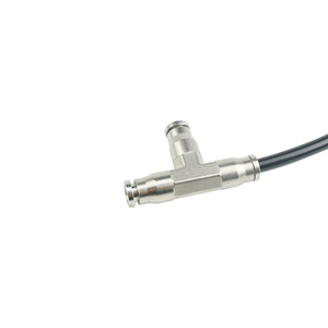 Connecteur rapide de tube d'air <span class=keywords><strong>pneumatique</strong></span> à 3 voies de type T 1/4 connecteur rapide de té de brouillard de brouillard de 6.35mm pour le refroidissement et l'humidification - Product Image 3