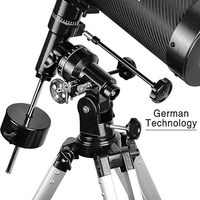 150mm Aluminum Reflective Telescope with 1.5X Barlow Lens & 13% T Moon Filter Smartphone Adapter for Sports & Entertainment