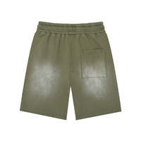 Shorts décontractés pour hommes 360G en maille noire vintage avec cordon de serrage, style athlétique et détente