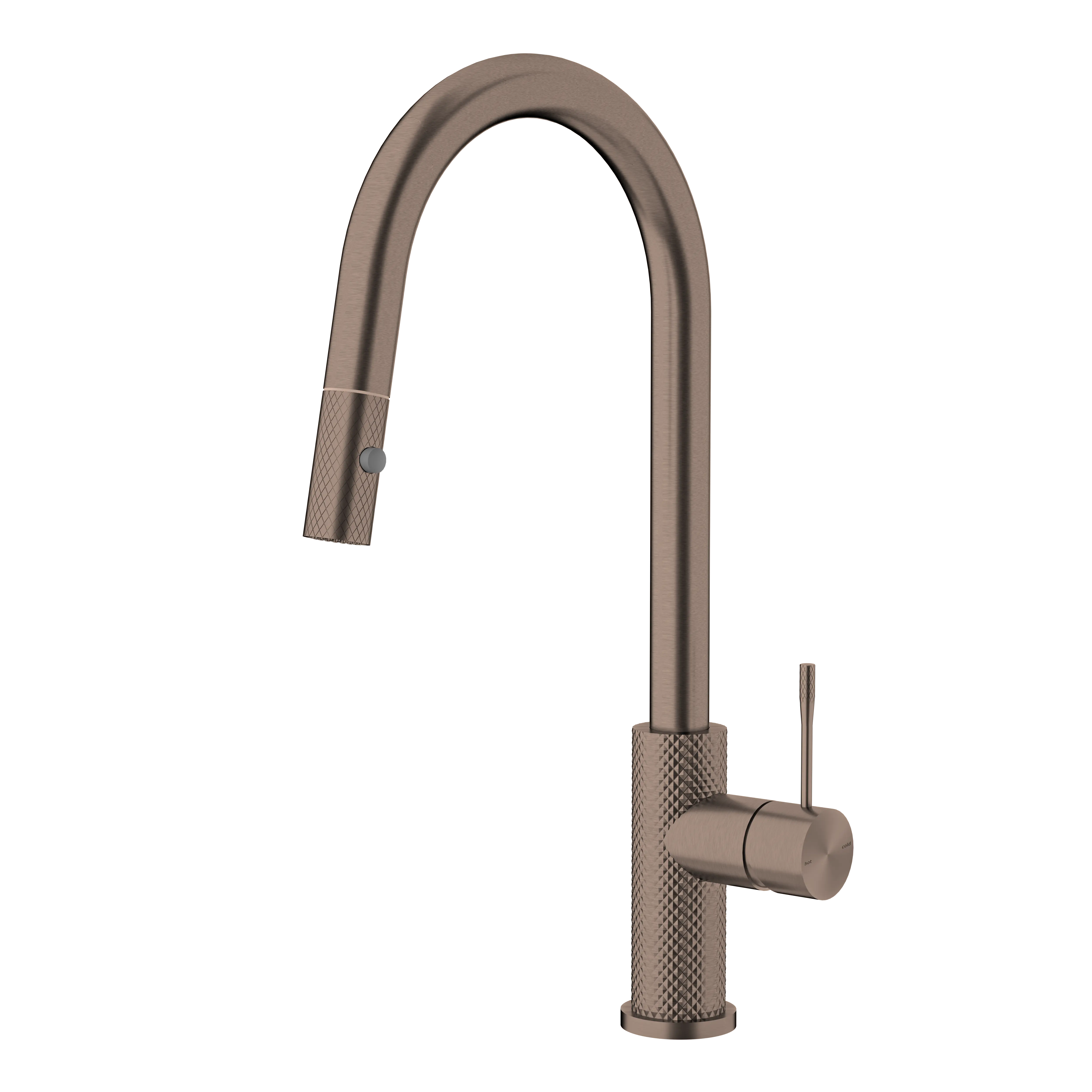 2022 robinet cuisine douchette 360-degree Brushed Bronze Color knurled lead-free brass kitchen faucet with pull down sprayer