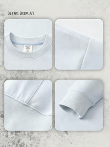 OEM/ODM personalizado bordado goteo Transferencia de Calor impresión 400G luz lujo otoño <span class=keywords><strong>sudadera</strong></span> con capa de aire cuello DTG impresión - Product Image 2