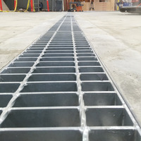 Plaque de caillebotis en acier inoxydable Plate-forme passerelle Trench Drainage Cover