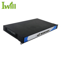 Serveur réseau en rack 1U I3 I5 I7 Mini pare-feu Pfsense avec 8 ports LAN Prise en charge du port fibre optique