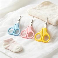 Petits ciseaux en acier inoxydable à pointe ronde, ciseaux de beauté pour la coupe des sourcils et des poils du nez