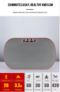 <span class=keywords><strong>Plateforme</strong></span> <span class=keywords><strong>vibrante</strong></span> verticale pour le fitness - Machine d'exercice portable à vibrations corporelles complètes - Product Image 5