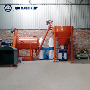 QIC Factory Sale Dry Mortar Production Line Cement Powder Mixer Wall Putty Mixing Equipment Ceramic Tile Adhesive Making Machine