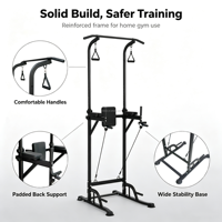 Barre de traction réglable en hauteur pour exercices de musculation, équipement de fitness multifonctionnel avec dossier