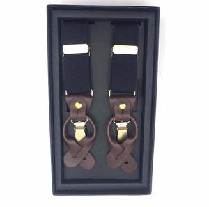 רב תכליתי 3 קליפס כתפיות מעור אמיתי בצורת Y-Back אלסטיות גמישות לגברים עם קופסת מתנה - Product Image 6