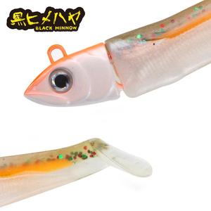 Esca Artificiale da Pesca Black Minnow Hunthouse 7g/12g/25g/40g/60g/90g/120g Testa Piombata Jigging in <span class=keywords><strong>Silicone</strong></span> Morbido Wobbler per Spigola e Luccio - Product Image 1