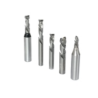 Fresa de compresión de corte ascendente y descendente de carburo sólido para CNC para madera