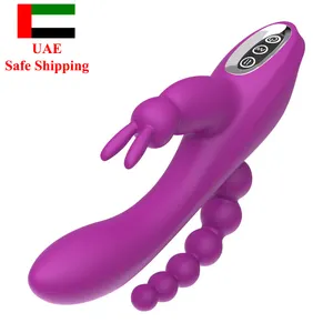 Extra großer Dildo G-Punkt Kaninchen Vibrator mit Butt Anal Plug Vibrations massage gerät Klitoris Stimulation Kaninchen Vibrator