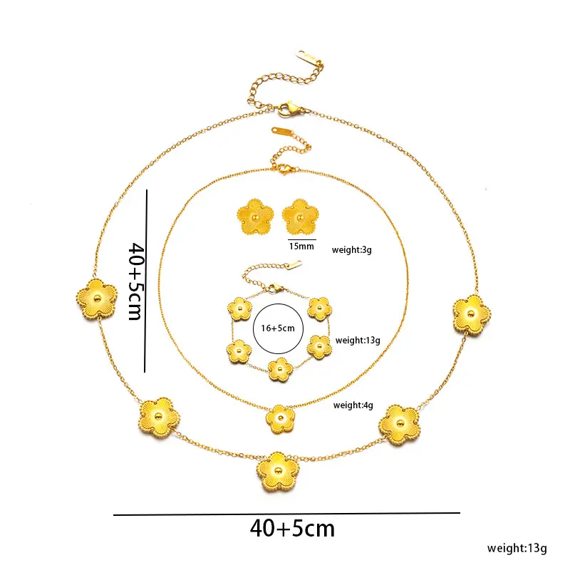 फैशन स्टेनलेस स्टील ज्वेलरी सेट गोल्ड प्लेटेड सीसी जीजी ब्रेसलेट नेकलेस ज्वेलरी सेट महिलाओं के लिए लक्जरी ज्वेलरी सेट