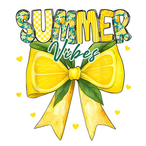 <strong>Best</strong> Selling Summer Vibe Lemon Design Pet Film Dtf Prints Iron on Heat Press Transfers for Custom t Shirts - Product Image 5