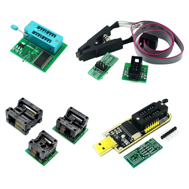 CH341 a Programmer USB Motherboard Routing LCD BIOS FLASH 24 25 Burner IC Testing