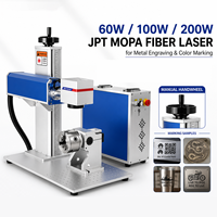 Machine de marquage laser JPT MOPA 20W 30W 60W 80W 100W pour la gravure de colliers, bijoux en or, argent et acier inoxydable coloré