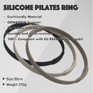 Anillo de Pilates de Silicona de 35 cm, Ecológico, Círculo de Resistencia para Ejercicios en Casa, Seis Colores Disponibles, Ligero y Resistente al Desgaste - Product Image 4