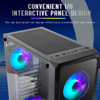 Gabinete de PC para Juegos MANMU Desktop ATX Full Tower, RGB, Aleación de Aluminio, Vidrio Templado, Negro, Límite de Tarjeta Gráfica de 330 mm, Venta al por Mayor a Bajo Precio