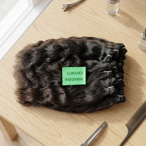 100% Raw Cutícula Virgen sin procesar Alineada Natural Suelta Estilo de onda profunda Mujer negra Extensiones de cabello humano indio ondulado Gratis - Product Image 1