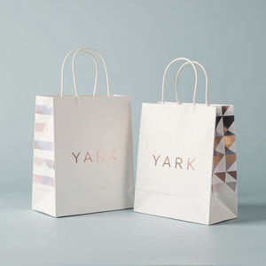 Impression de logo personnalisé, sacs shopping en papier personnalisés, emballage, sacs en papier kraft jetables pour aliments - Product Image 5