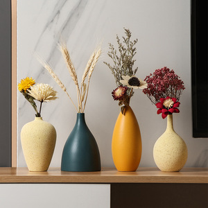 Beihan Meide ville Table en céramique Vase créatif bureau fleur ornement pour la maison salon en gros <span class=keywords><strong>petit</strong></span> Vase décoration - Product Image 1