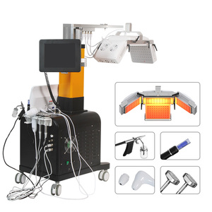 Appareil de thérapie capillaire multifonction 2-en-1 en acier inoxydable et plastique, écologique, pour salon, avec hydro-lumière de bureau pour la croissance des cheveux - Product Image 2
