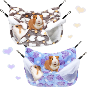Hamac carré en velours imperméable à double couche isolé pour petits animaux, sac de couchage suspendu pour écureuil et <span class=keywords><strong>hamster</strong></span> - Product Image 6