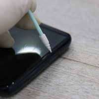 Bâtonnets de nettoyage en mousse en spirale de précision pour salles blanches, pour objectifs d'appareil photo, pièces internes de téléphones portables et nettoyage d'électronique numérique