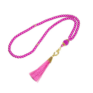 Collana da <span class=keywords><strong>Preghiera</strong></span> Tasbih con 99 Perle, Perle di Vetro Nero di Alta Qualità, Tasbih per <span class=keywords><strong>Preghiera</strong></span> Musulmana e Regalo per il Ramadan - Product Image 5