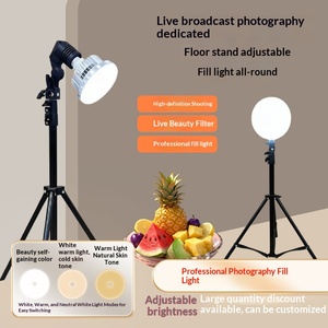 <span class=keywords><strong>Luz</strong></span> <span class=keywords><strong>de</strong></span> Relleno para Transmisión en Vivo, Fotografía, Trípode, Control Remoto, Temperatura <span class=keywords><strong>de</strong></span> Color Ajustable 3000-6000K, 10W - Product Image 5