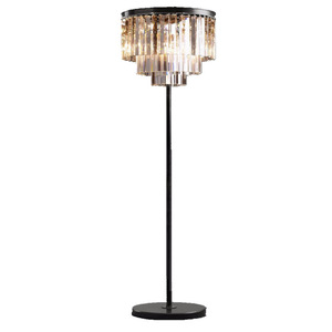 Lámpara de Pie Moderna de Latón y Cristal con Pantalla de Campana, Base E26, Luz LED Blanca Cálida, Alto CRI 90, Regulable, Residencial - Product Image 4