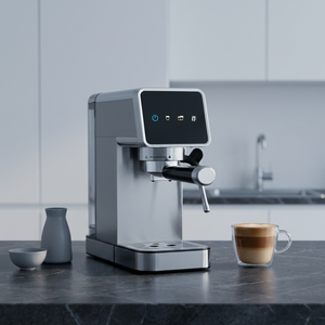 Cafetera Espresso Eléctrica para el Hogar, OEM/ODM de Fábrica, Pantalla Táctil, 15 Bares, Termobloque, Pre-infusión, Acero Inoxidable, Semiautomática - Product Image 2
