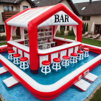 Bar de piscine gonflable pour l'arrière-cour / tentes flottantes / lieu de fête avec piscine pour adultes et enfants
