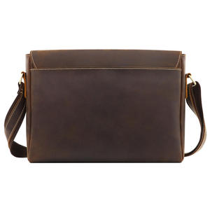 Sac à bandoulière Royal Bagger pour homme, sac à bandoulière vintage en cuir véritable, rétro, élégant, décontracté, sac messager pour homme, cuir Crazy Horse - Product Image 2