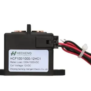 Giá tốt hcf100/1000-48hc1 điện áp cao DC Contactor 100A 450V 800V 1000V 12V 24V 48V tiếp sức cho EV sạc năng lượng lưu trữ