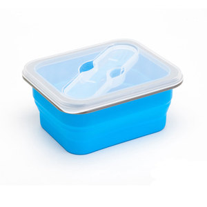 Food Storage <strong>Containers</strong> With Lids Silicone Collapsible BPA Free Lunch Box Airtight <strong>Vacuum</strong> <strong>Seal</strong> Freezer Microwavable - Product Image 5