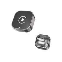 Caja Inalámbrica CarPlay Android Auto de Calidad Premium con Pintura Metálica ABS, Control por Voz, Conexión Dual, Sistema de Sincronización de Alta Velocidad