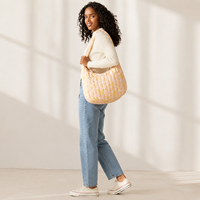 Sac à bandoulière matelassé personnalisé avec logo pour femme, grand sac fourre-tout imprimé floral, sac à main bandoulière grande capacité, usine OEM ODM
