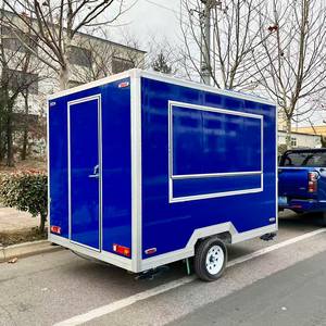 Camion de restauration mobile entièrement équipé, <span class=keywords><strong>équipement</strong></span> alimentaire en acier inoxydable 304, montage facile, barre de remorquage, marché européen - Product Image 1