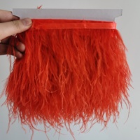 Frange de plumes d'autruche multicolores en gros, 10-15 cm, pour vêtements de danse, robes de mode, costumes, accessoires de haute couture