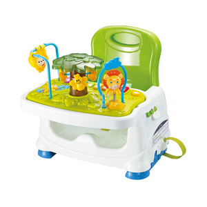 Set tavolo da pranzo portatile pieghevole 2-in-1 per il sollevamento della cintura di sicurezza in plastica per bambini 0-12 - Product Image 1
