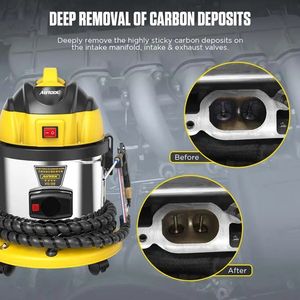 Autool HTS558, limpiador de motor de coche de alta presión, limpiador de carbón y arena de nogal, máquina de limpieza de válvulas de tubería, herramienta de limpieza Decarbon - Product Image 3