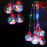 Lanterne à ballon à ondes lumineuses LED portable, jouet coloré pour enfants, marché nocturne, Noël, Halloween, remise de diplôme