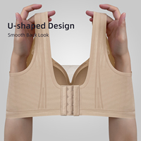 Nouveau style d'été, soutien-gorge sans armatures, sans coutures, push-up, à couvrance totale, uni, grande taille, à bretelles ajustables, haute élasticité, doux pour la peau, pour femme