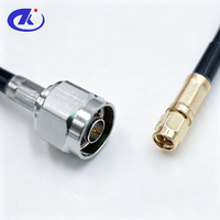 Rangkaian Kabel RF Konektor Crimp N Male SMA Male untuk Kabel Koaksial LMR240 50 Ohm Panjang 500mm Tahan Air IP67 Au Center