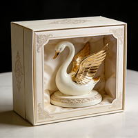 Ornements d'intérieur élégants pour la maison, artisanat en résine, statue personnalisée, figurine, décoration de mariage, cygne romantique